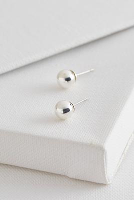metal ball stud earrings
