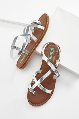 toe loop strappy sandals