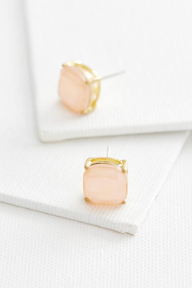 Cushion Cut Stud Earrings