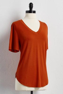bamboo v-neck tee