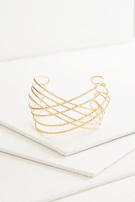 cross bar cuff bracelet