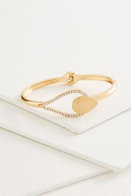 open hook pave bracelet