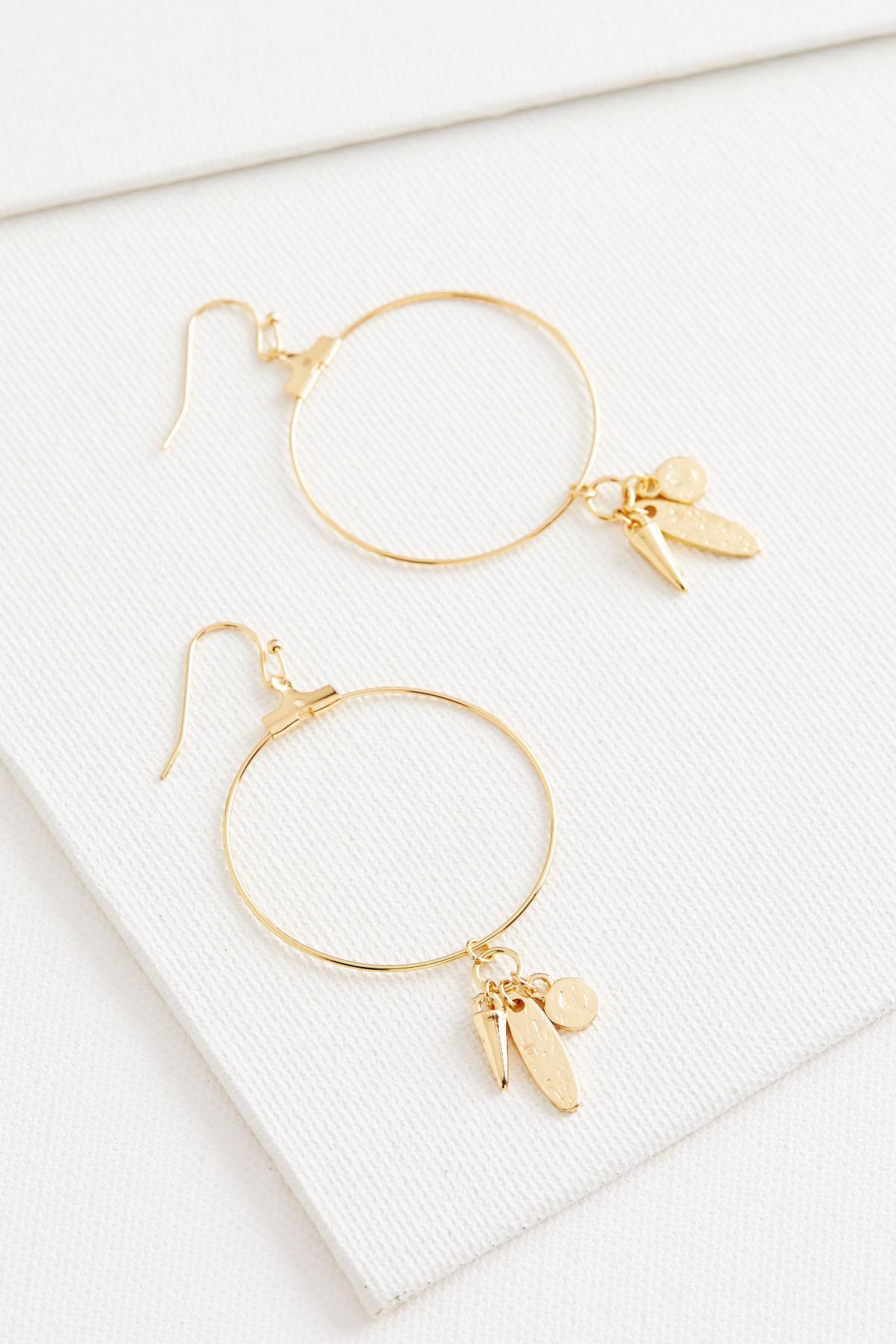 Charm Hoop Earrings