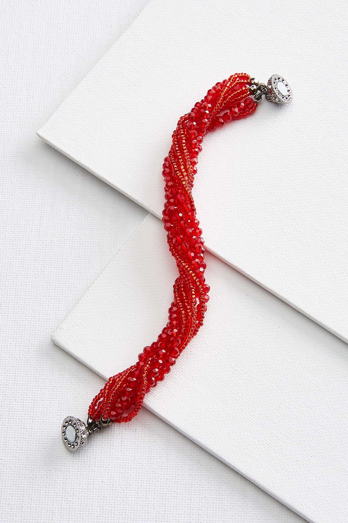 Versona pave ball mixed bead bracelet