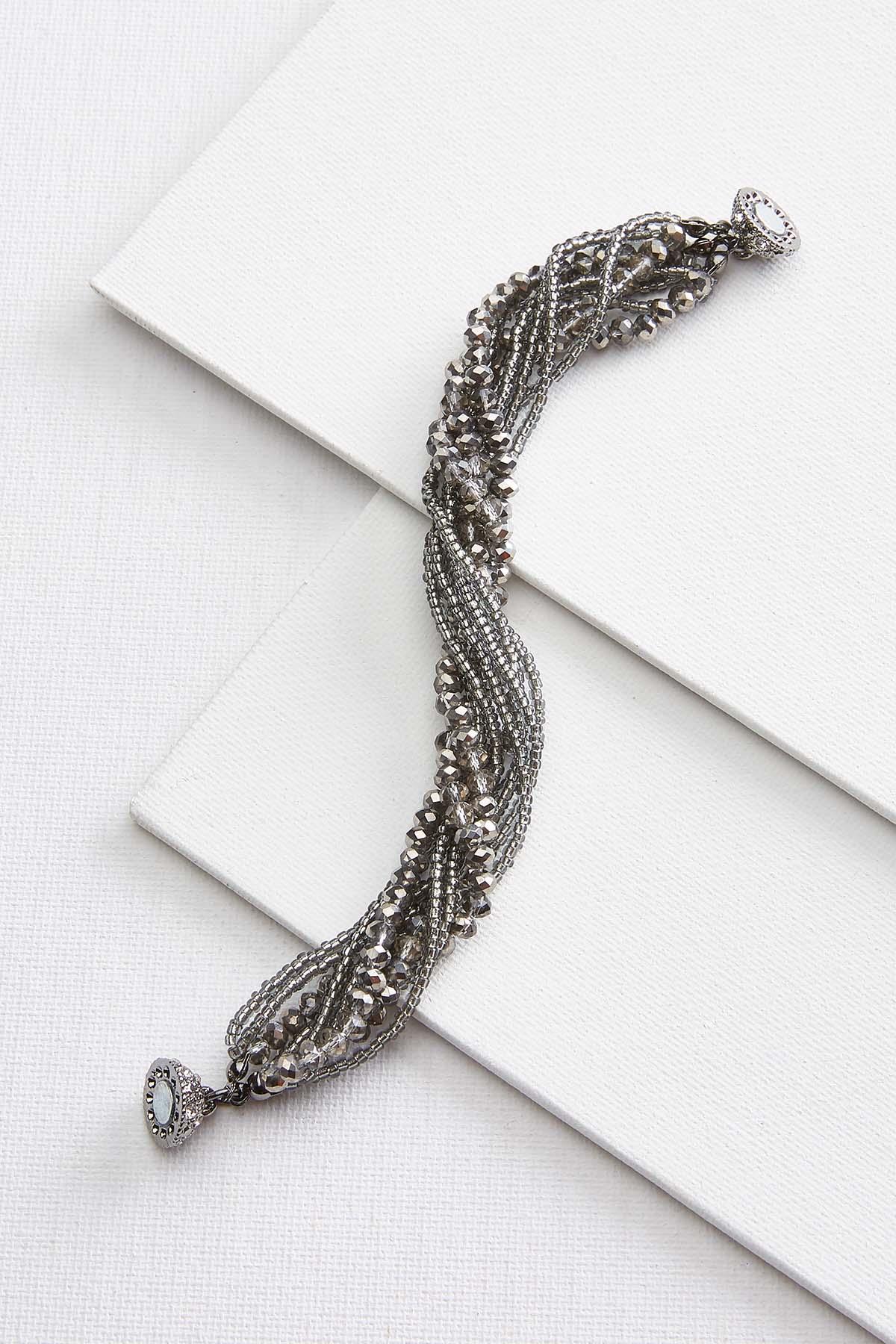 Versona pave ball mixed bead bracelet