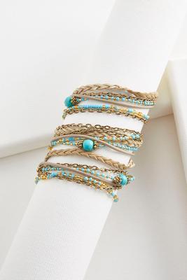 semi-precious wrap bracelet