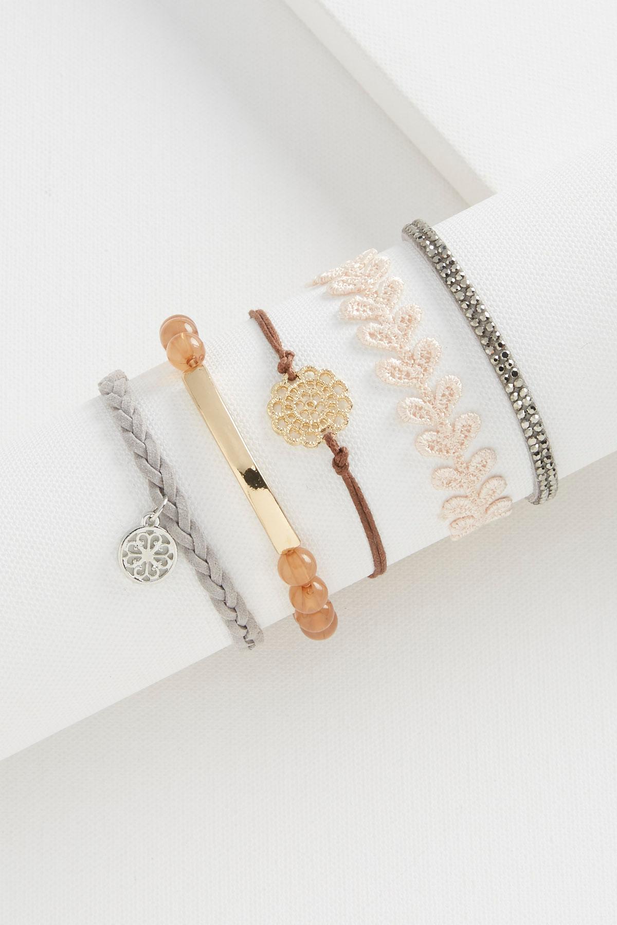 Mixed Media Bracelet Set