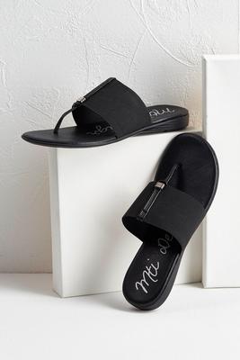 stretch band thong sandals