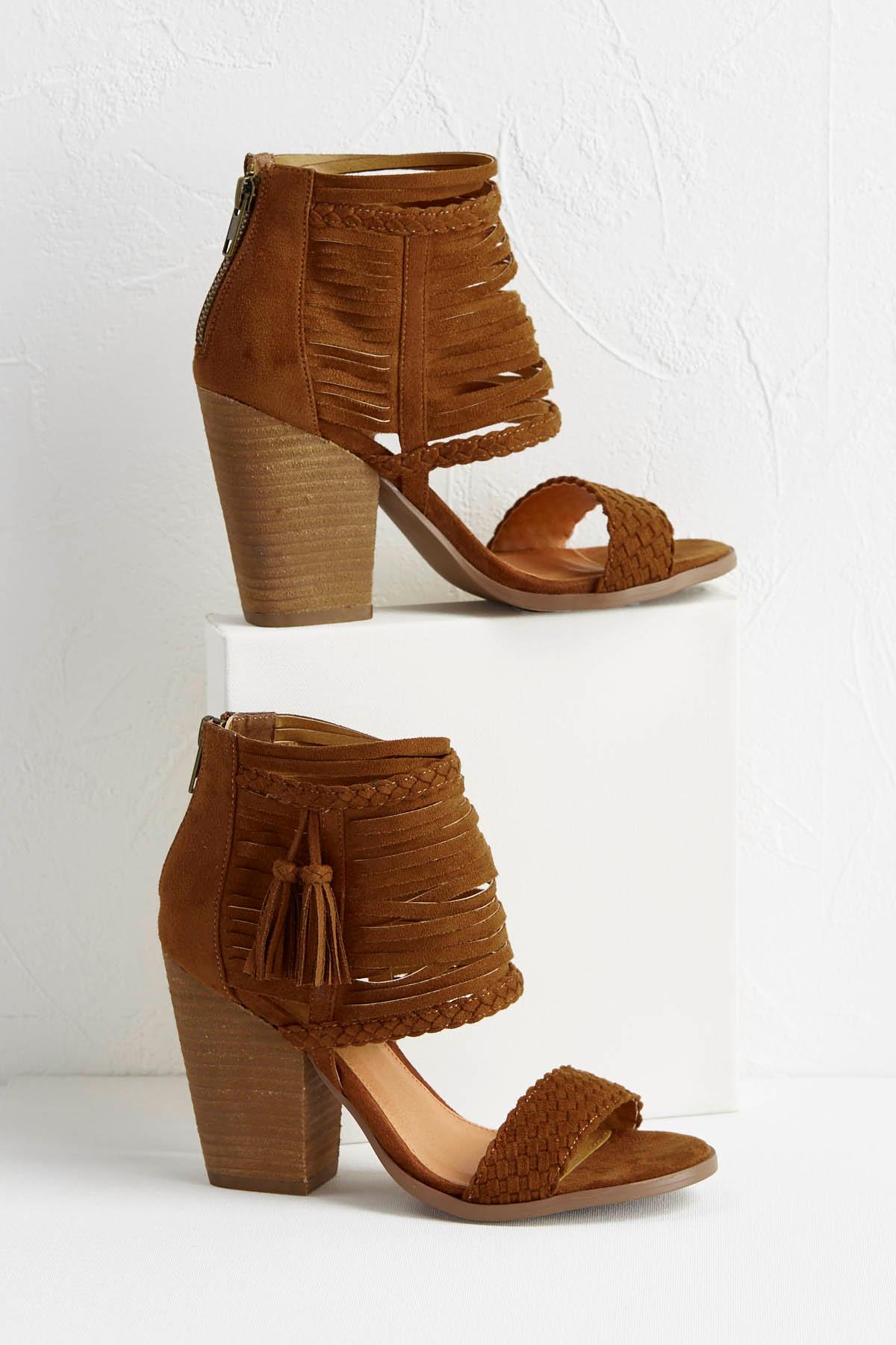 Banded Ankle Braid Tassel Shooties