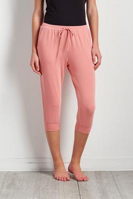 drawstring lounge crop joggers