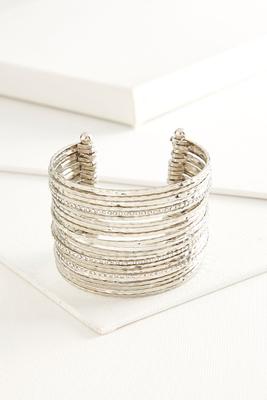 hammered metal cuff bracelet