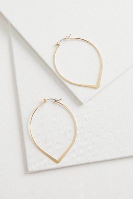 teardrop hoop earrings