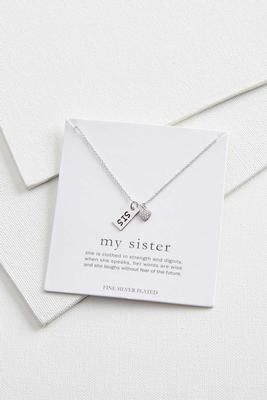 my sister pendant necklace
