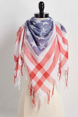 american flag square scarf