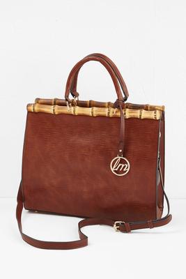 bamboo textured tote