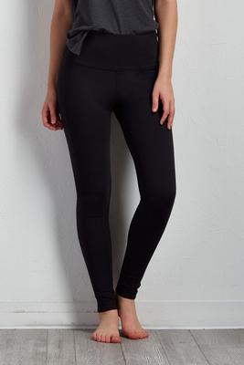 solid active performance leggings
