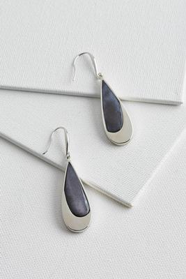 shell teardrop earrings
