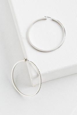 pave hoop earrings