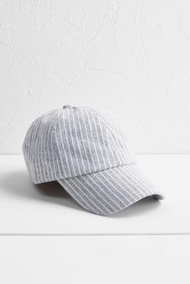 pinstripe baseball hat