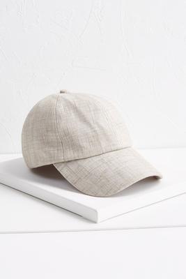 linen baseball hat