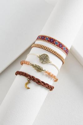 mixed media bracelet set