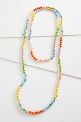 mixed colorful bead wrap necklace