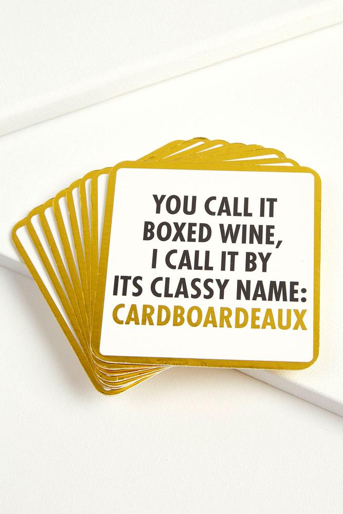 Boxed Wine Coasters