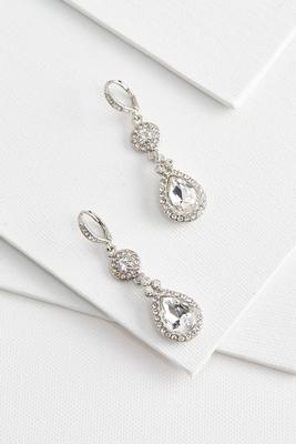 pave dangle earrings