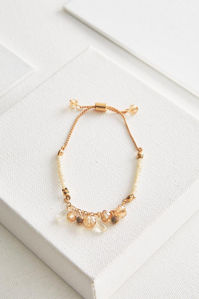 Versona pull string dangling bead bracelet