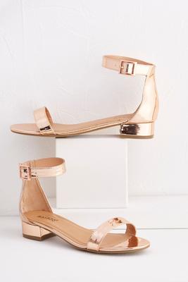 ankle cuff rose gold sandals