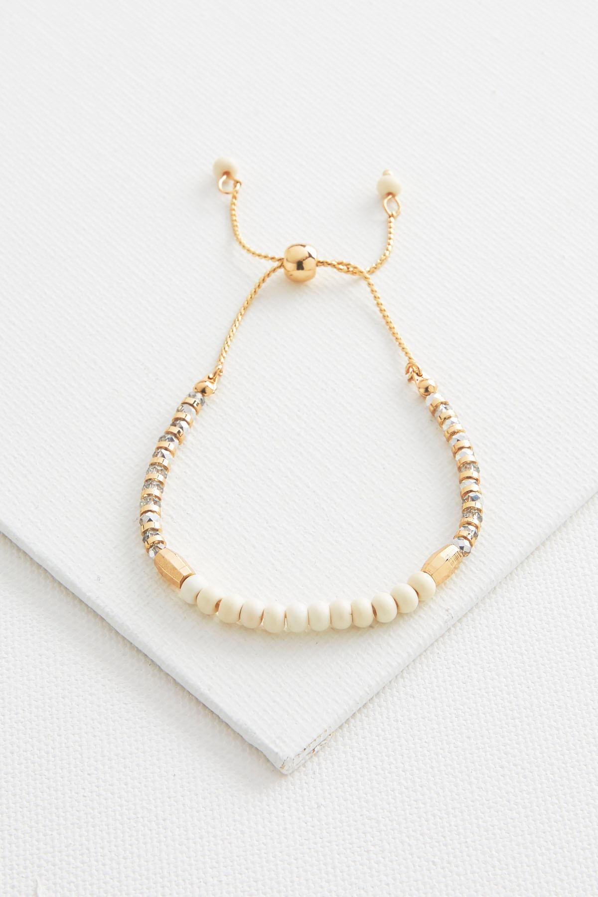 Crystal Bead Slider Bracelet