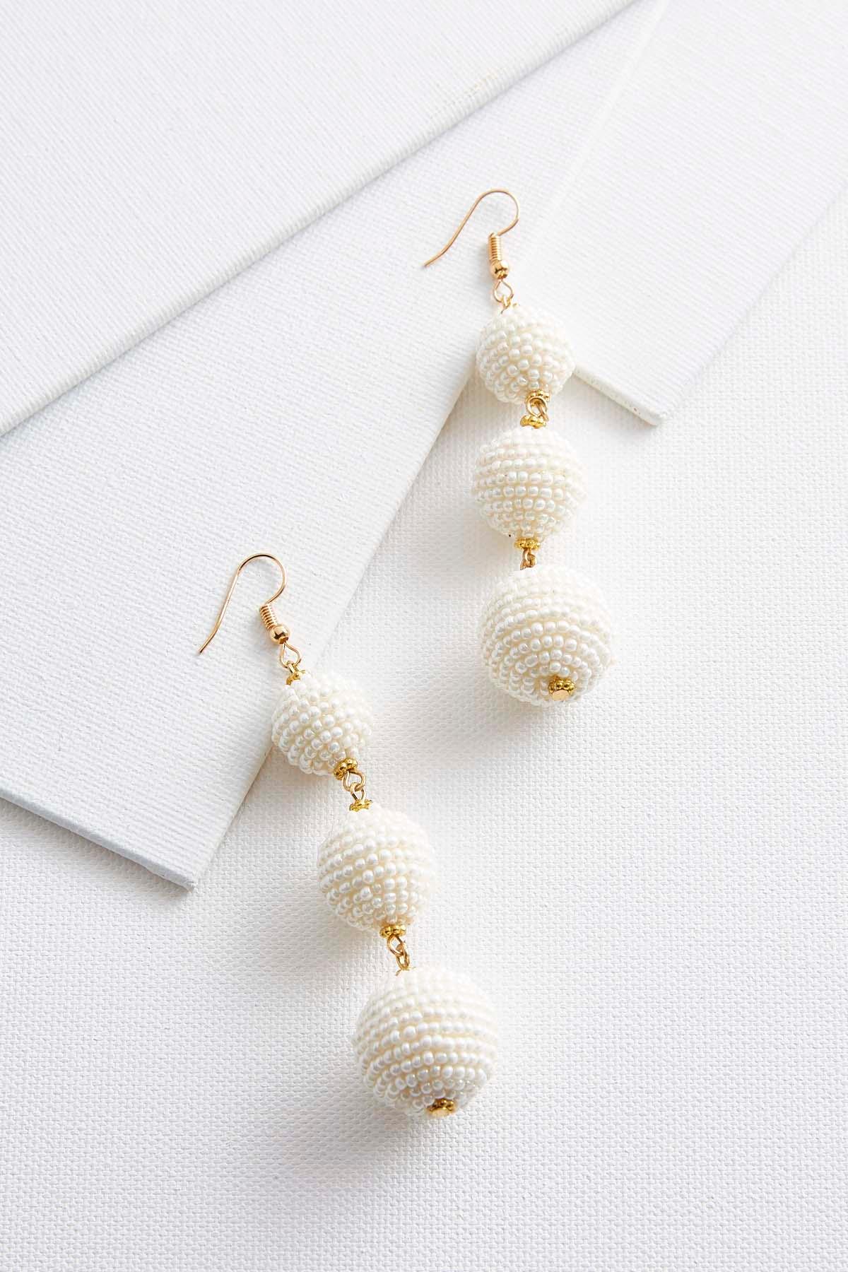 Versona pearl ball dangle earrings