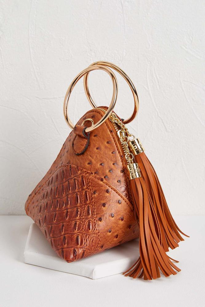 Tasseled Fortune Cookie Clutch