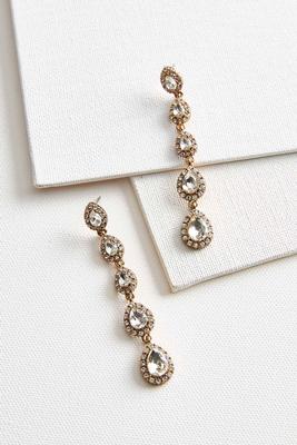 pave shoulder duster earrings