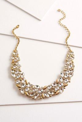 rhinestone bib necklace