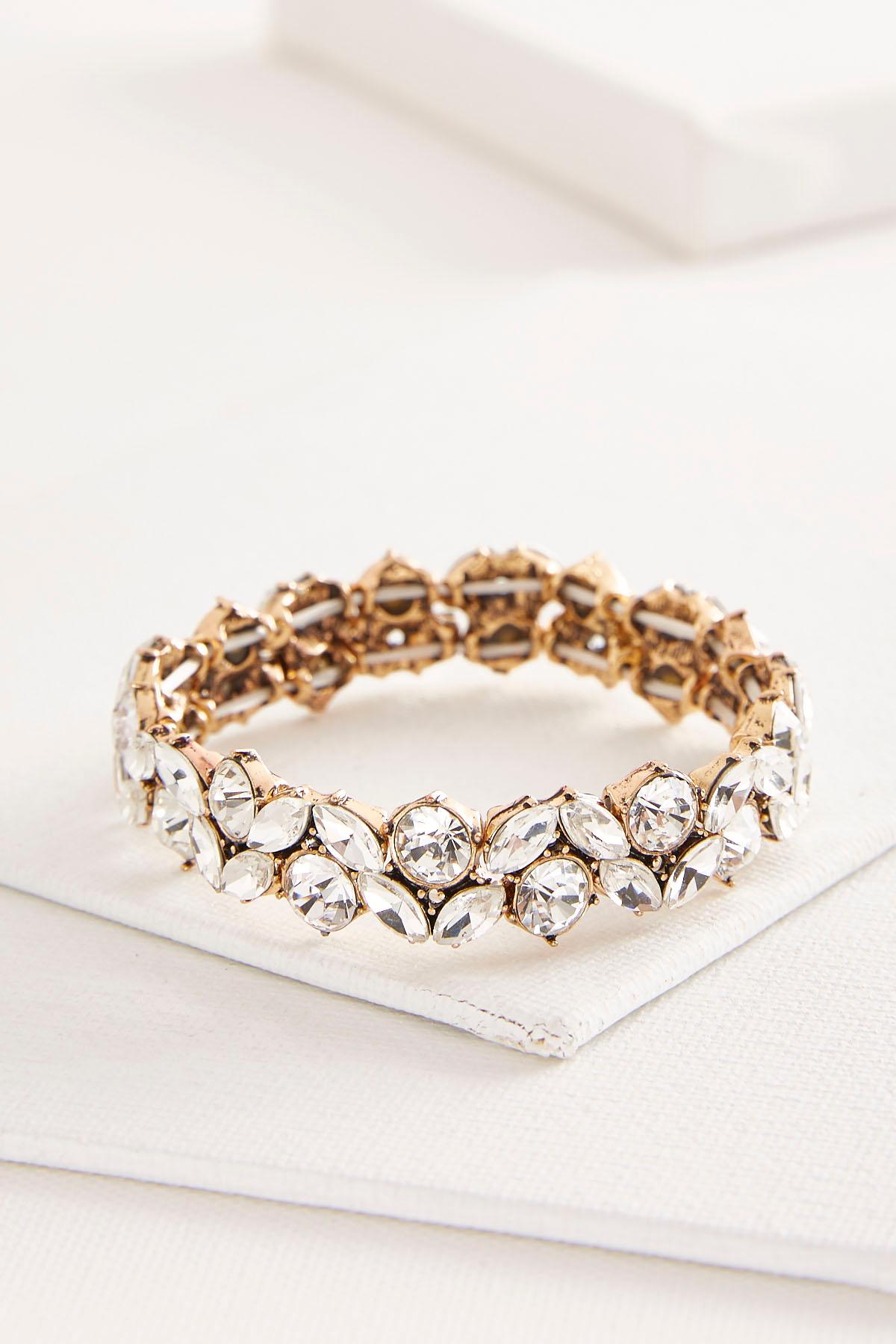 Floral Stone Stretch Bracelet