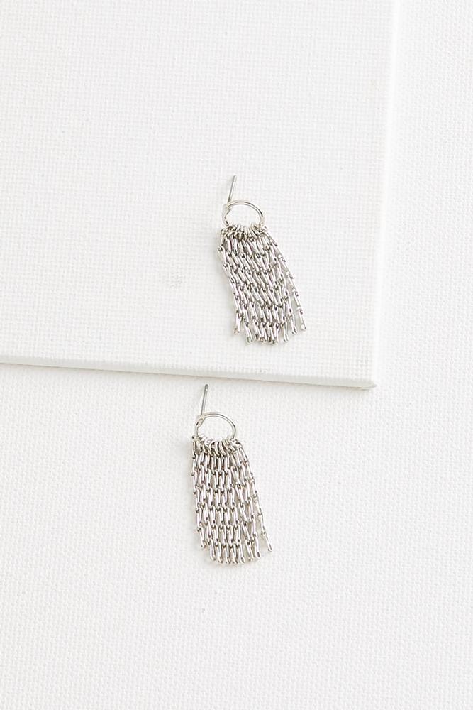Dainty Metal Fringe Earrings