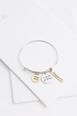 i can do all things charm bracelet