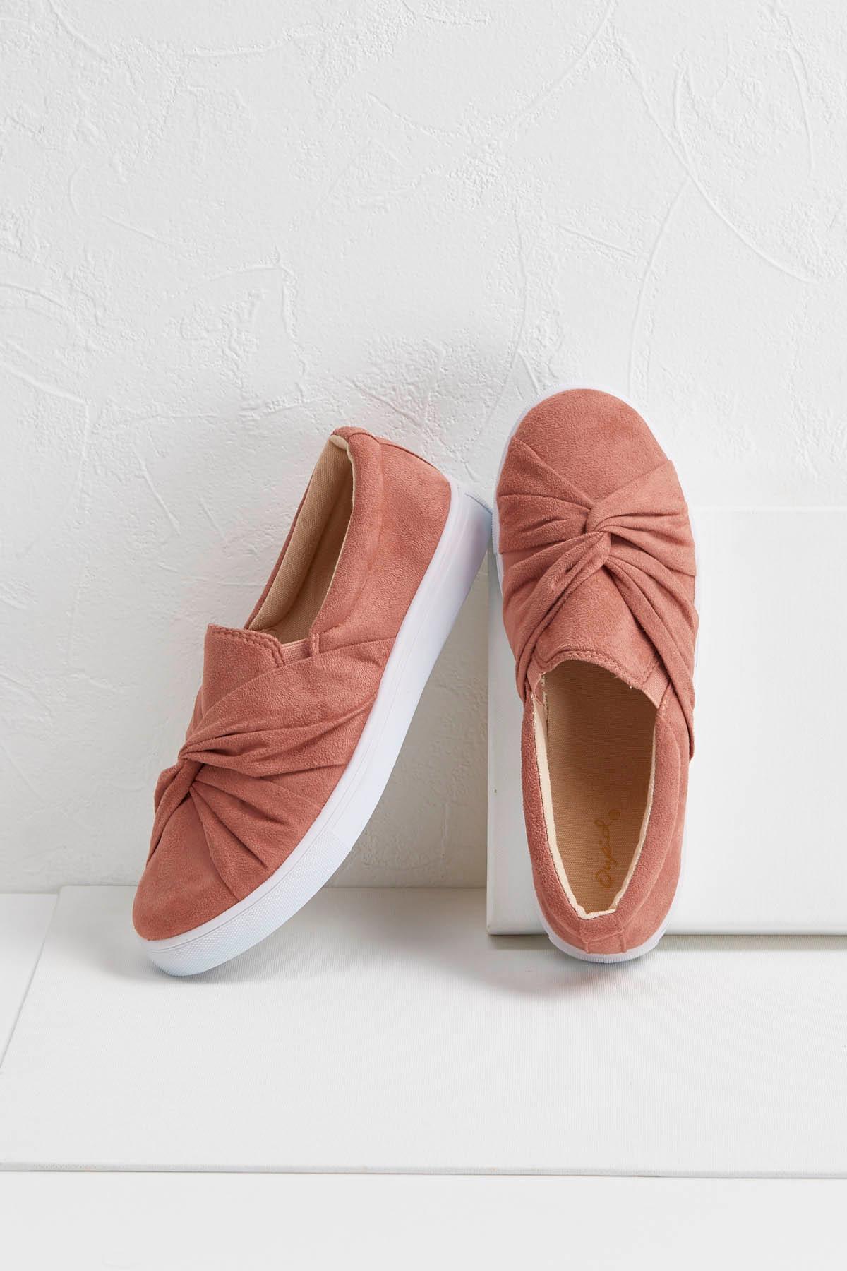 Knot Front Slip- On Sneakers