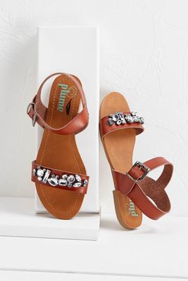jeweled ankle cuff sandals