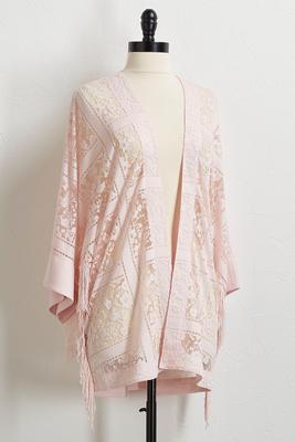 burnout mesh kimono