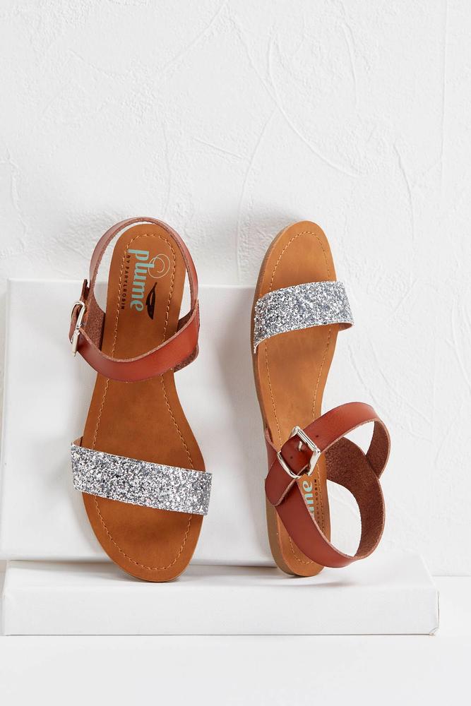 Glitter Strap Sandals