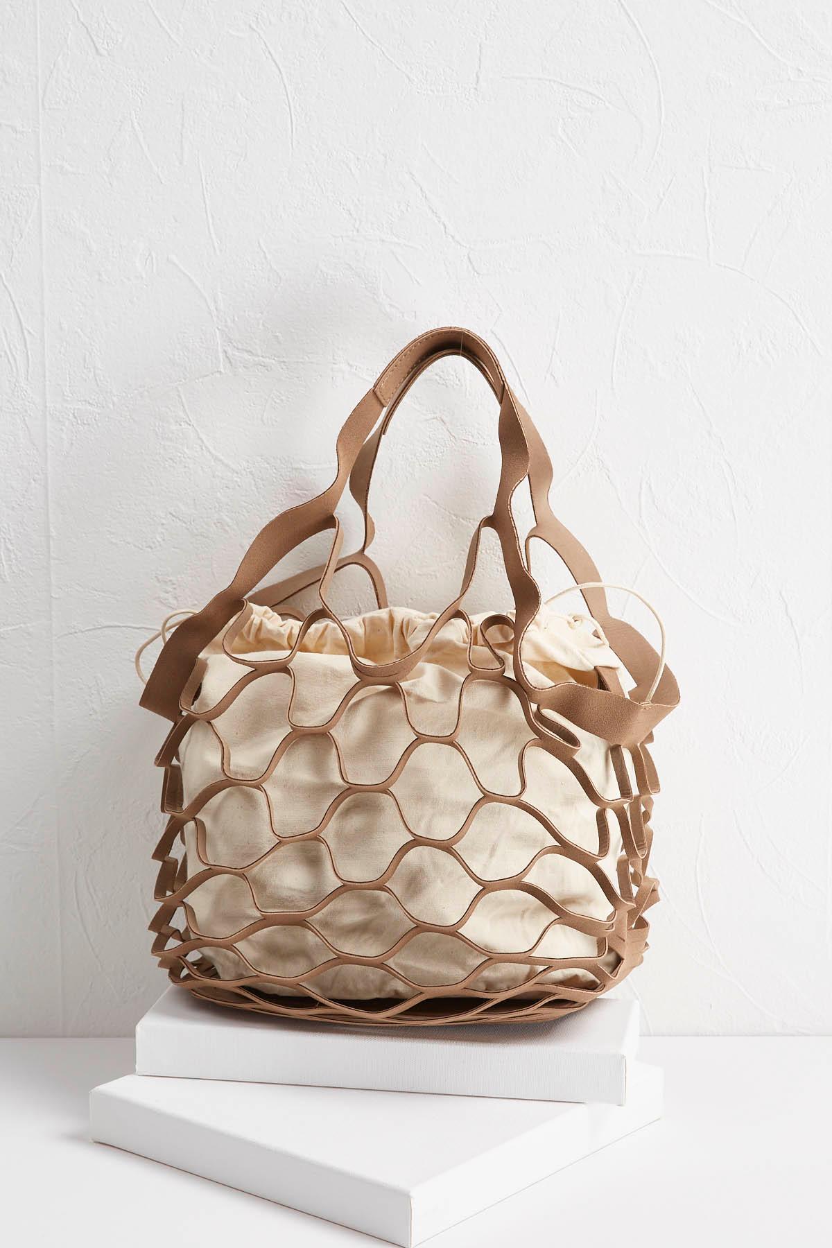 Faux Suede Market Bag