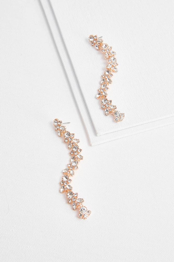 Rhinestone Shoulder Duster Earrings