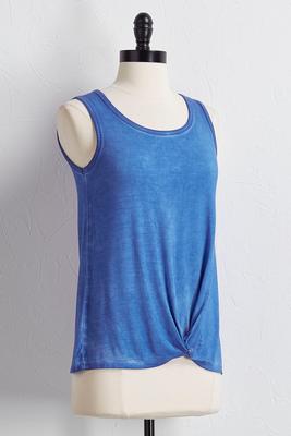 mineral wash knotted front tank