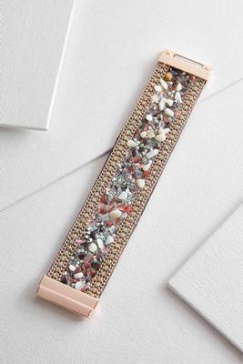 chipped stone magnetic bracelet