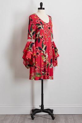 island floral shift dress
