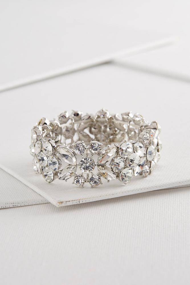 Floral Stone Stretch Bracelet