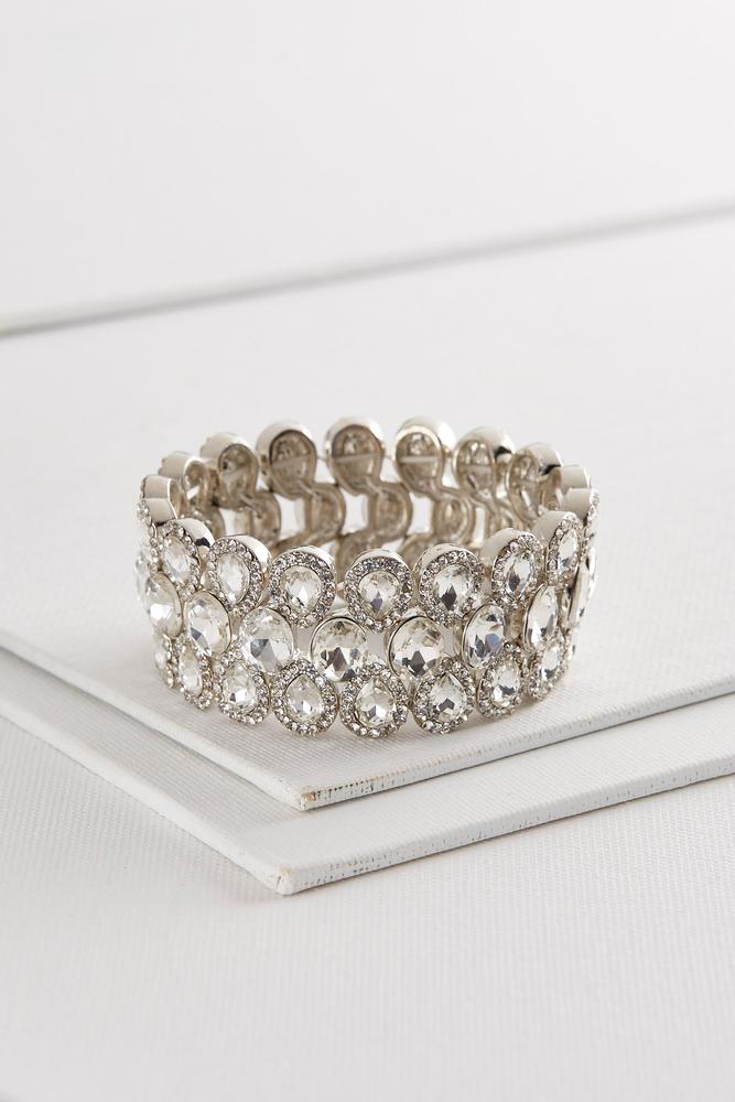 Layered Stone Stretch Bracelet