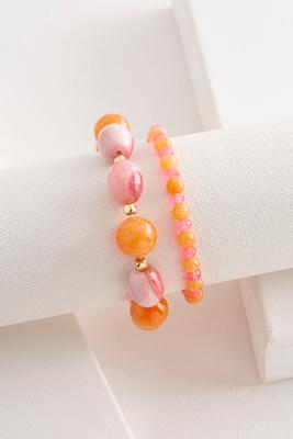 semi-precious stretch bracelet set